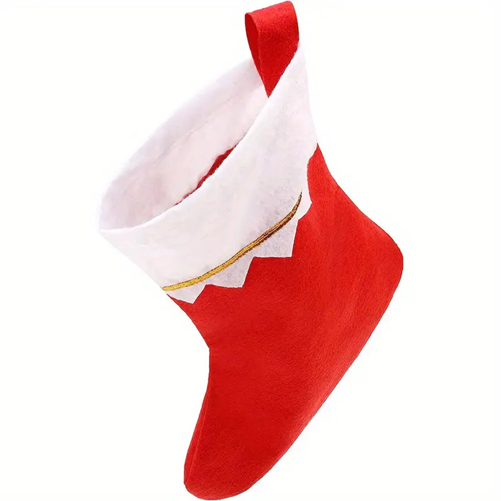 12pcs Red Felt Christmas Stock - Christmas Stocking Hanging recensione e prezzo
