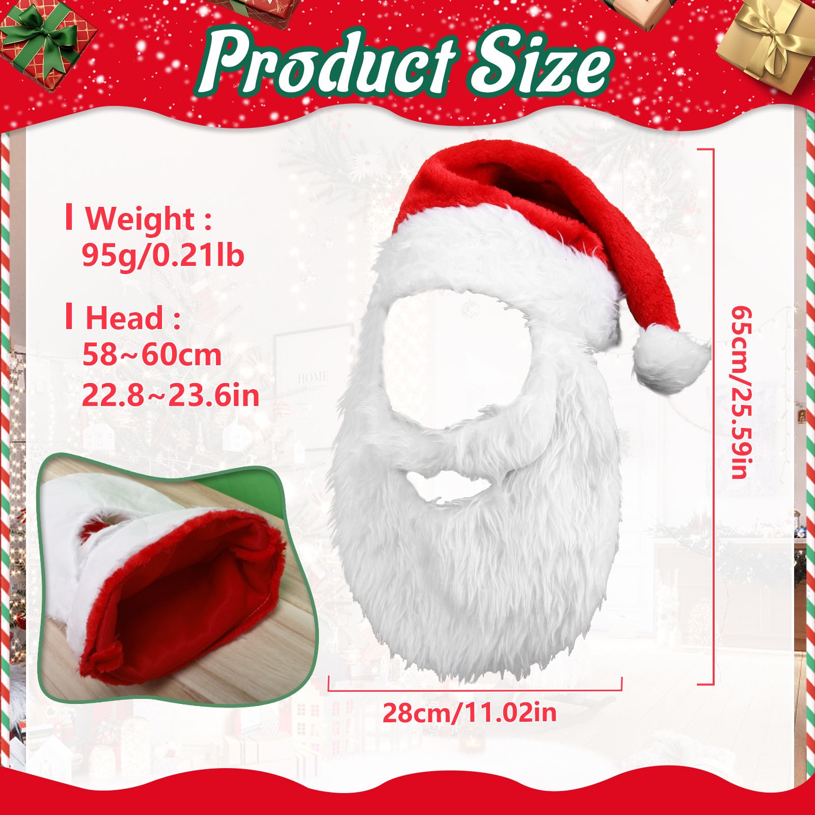 New Adults Ball Plush Christma - Santa Hat Plush recensione e prezzo