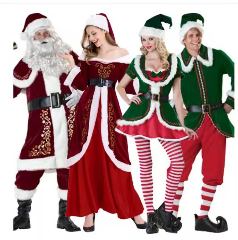 Santa Claus Costume Women Men  - Elf Costume Christmas recensione e prezzo