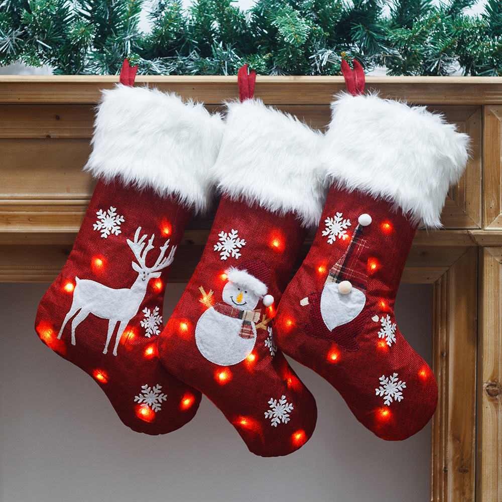 Christmas Socks With Led Light - Christmas Stocking Hanging recensione e prezzo