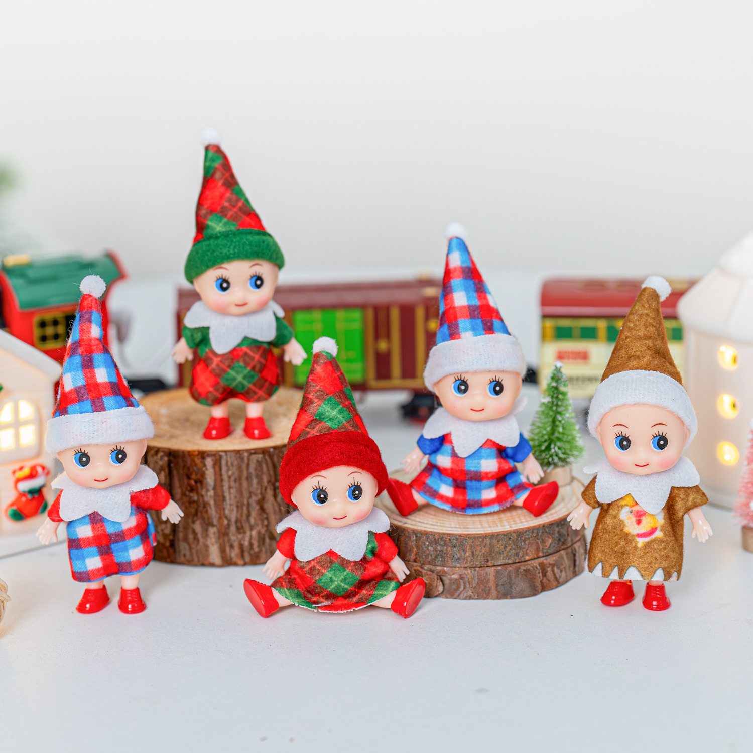 4/5/6 Pcs Mini Baby Elf Christ - Christmas Throw Blanket recensione e prezzo