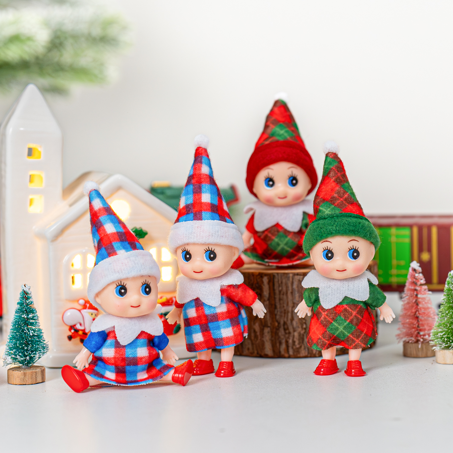 4/5/6 Pcs Mini Baby Elf Christ - Christmas Throw Blanket recensione e prezzo