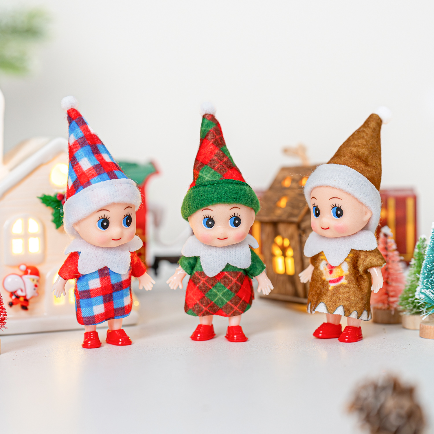 4/5/6 Pcs Mini Baby Elf Christ - Christmas Throw Blanket recensione e prezzo