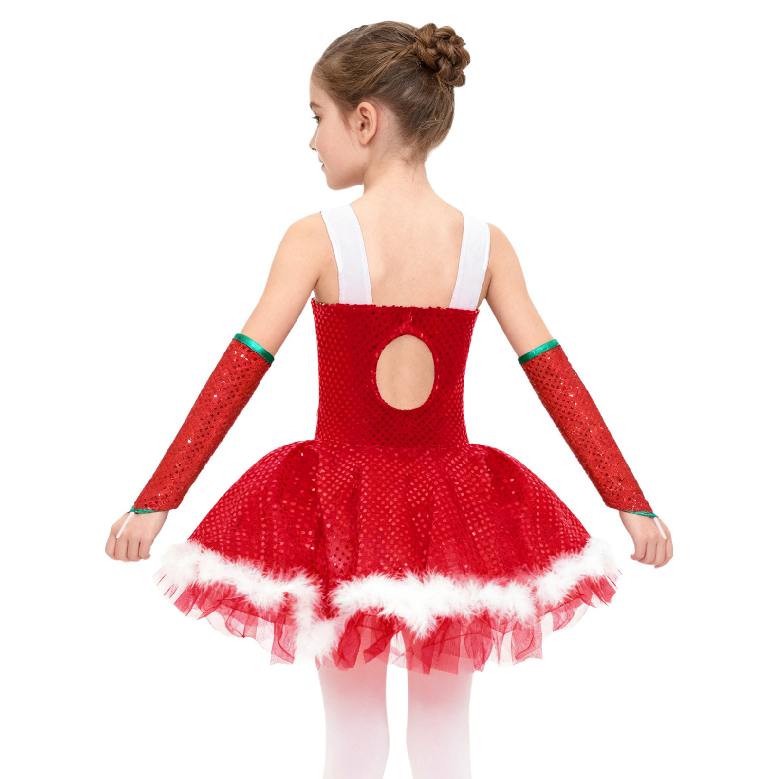 Kids Girls Christmas Figure Sk - Elf Costume Christmas recensione e prezzo