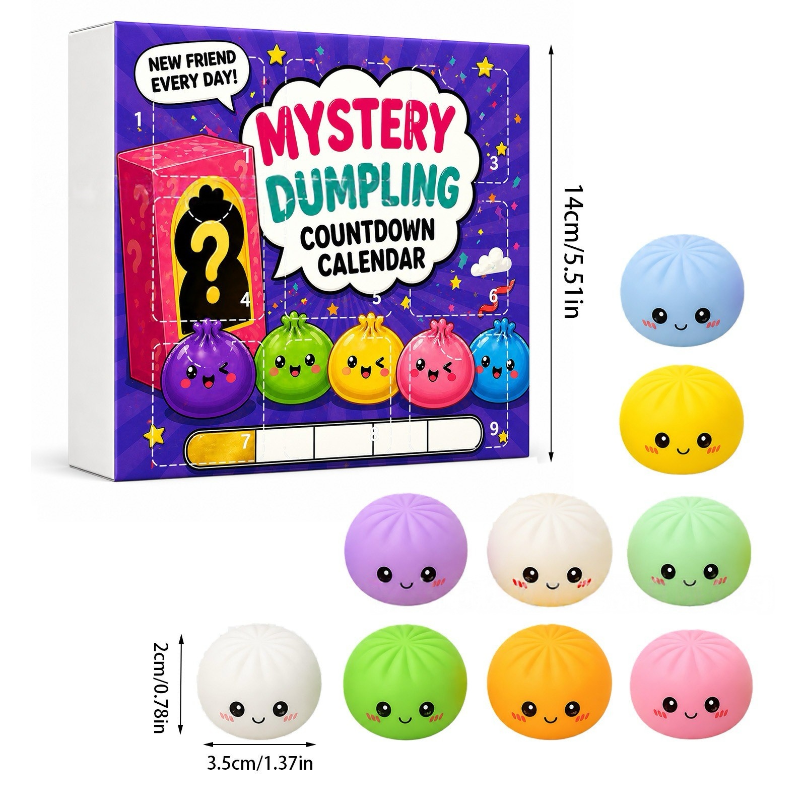 Kawaii Squishy Dumpling Advent - Advent Calendar Gift recensione e prezzo