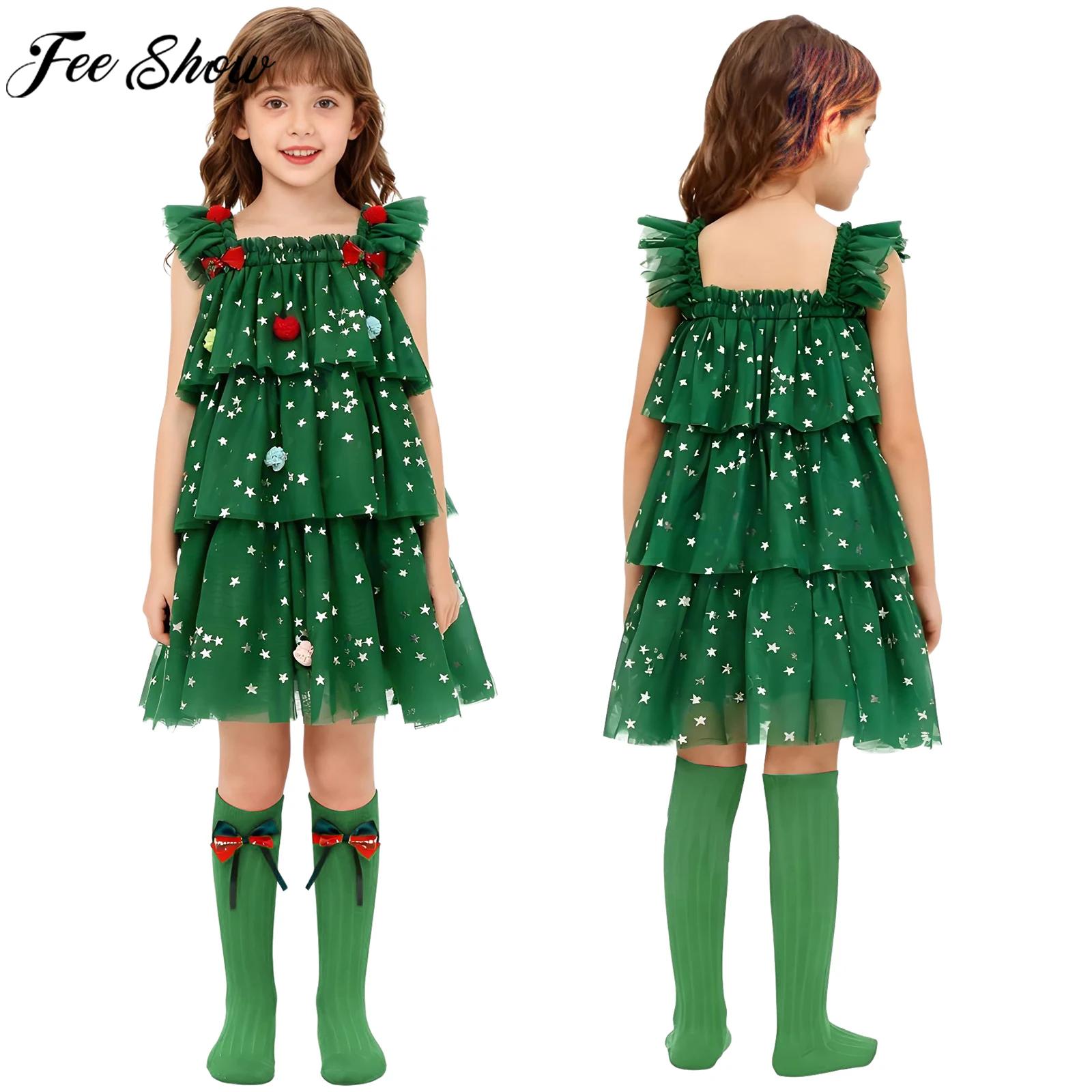 Toddler Girls Christmas Tree E - Elf Costume Christmas recensione e prezzo