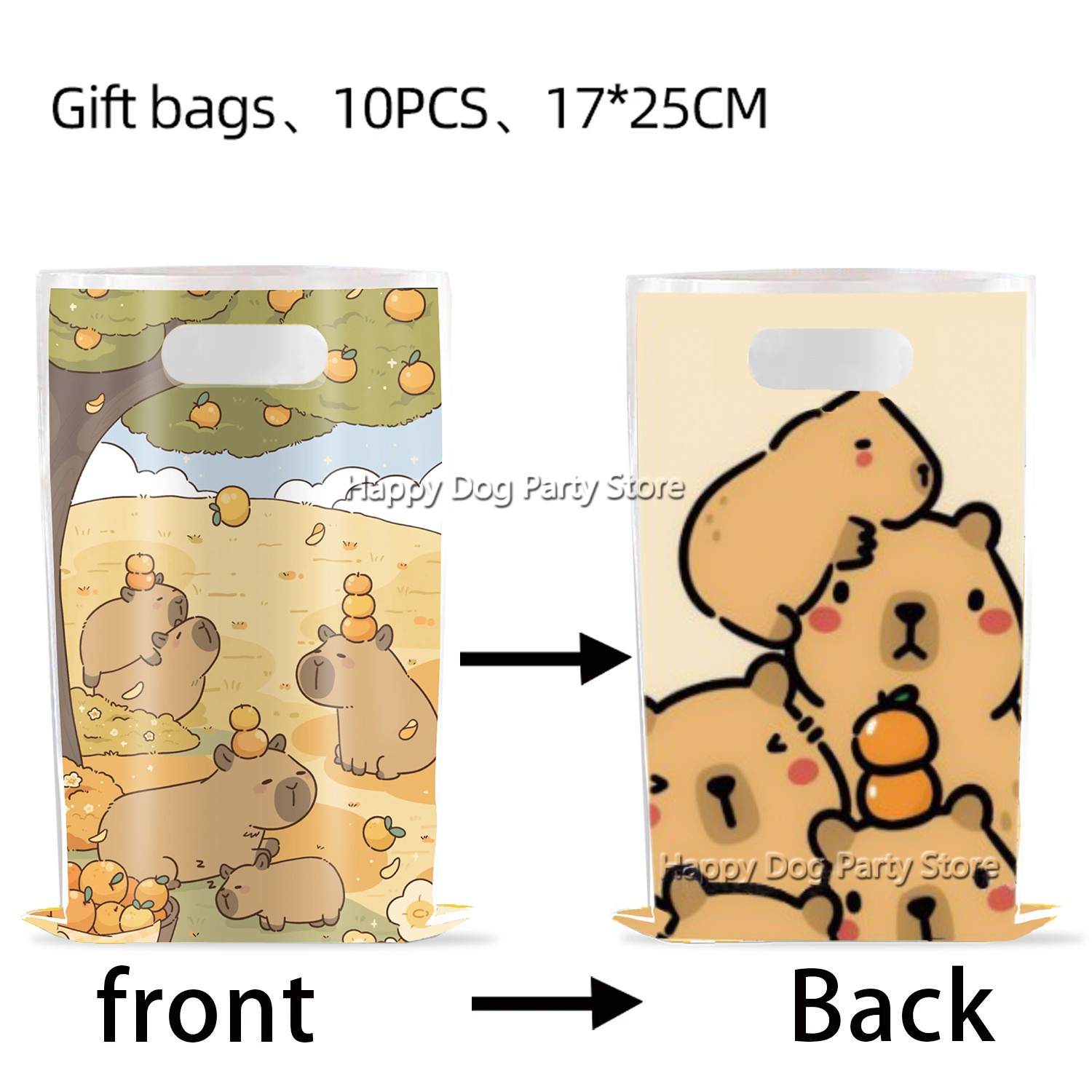 Cartoon Capybara Party Supplie - Gift Box Wrap Set recensione e prezzo
