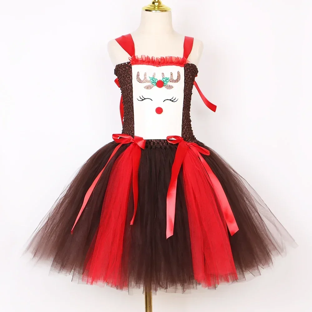 Christmas Party Tutu Dress Rud - Reindeer Antlers Headband recensione e prezzo