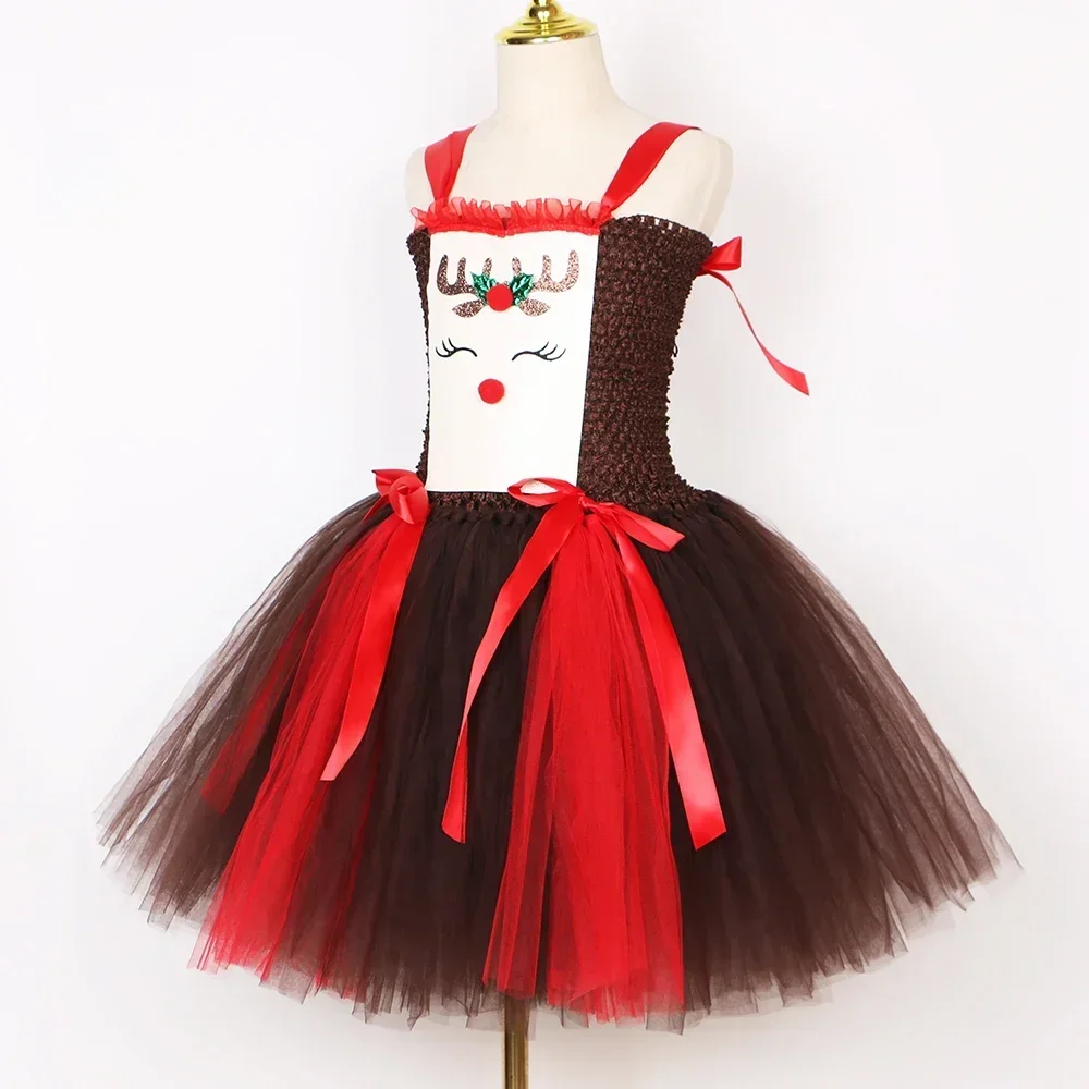 Christmas Party Tutu Dress Rud - Reindeer Antlers Headband recensione e prezzo