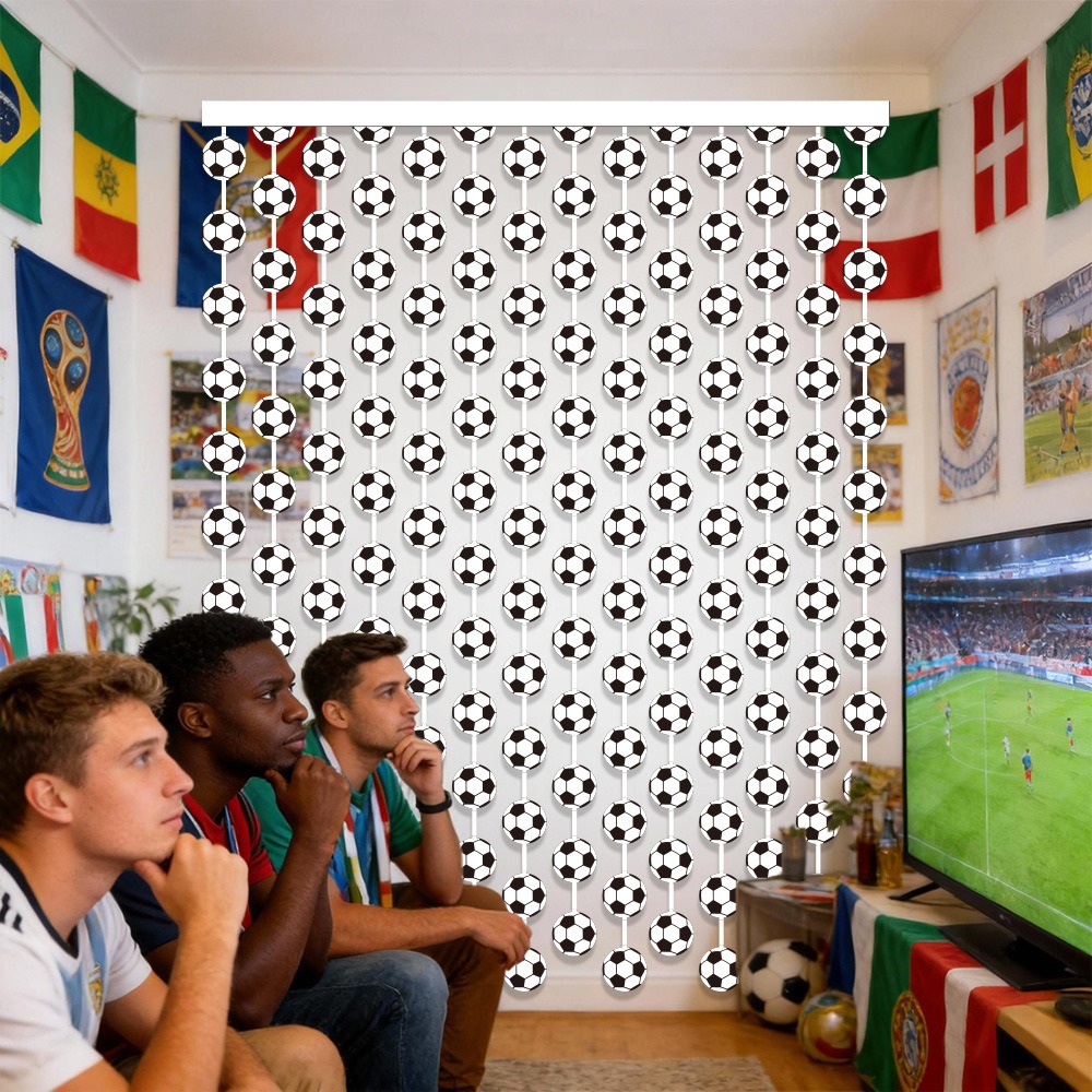 Soccer Football Theme Rain Cur - Tinsel Garland Decoration recensione e prezzo