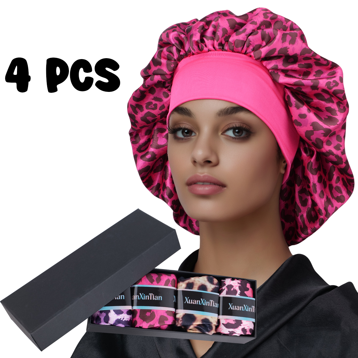 4PCS Mystery Hair Bonnet Gift  - Gift Box Wrap Set recensione e prezzo