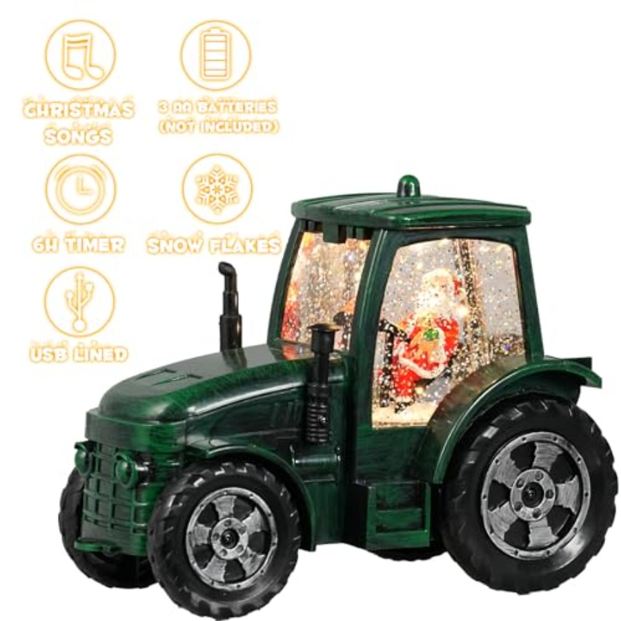 Christmas Snow Globe Tractor S - Snow Globe Musical recensione e prezzo