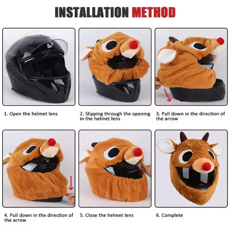 Motorcycle Cartoon Plush Helme - Santa Hat Plush recensione e prezzo