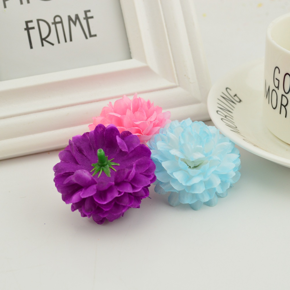 200PCS 5CM Silk Chrysanthemum  - Christmas Wreath Fake recensione e prezzo