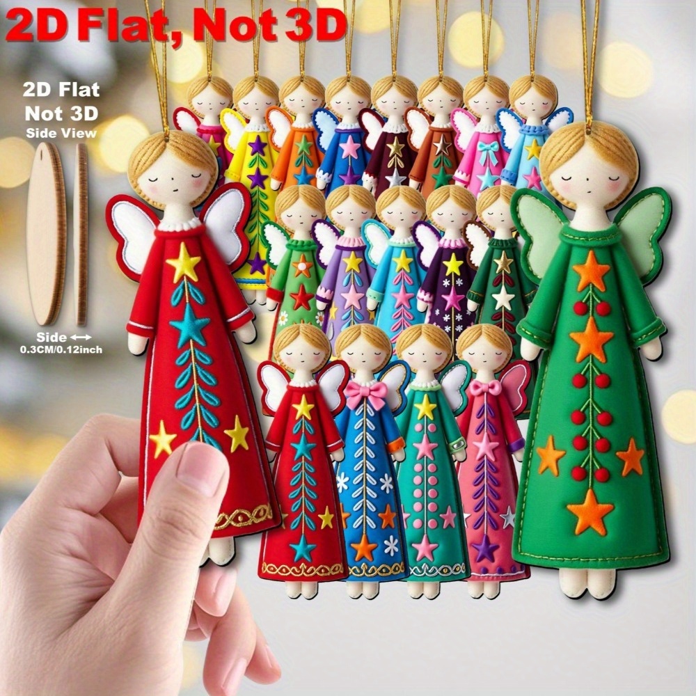 16Pcs Colorful Angel Ornaments - Star Tree Topper recensione e prezzo