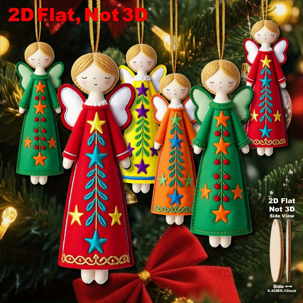 16Pcs Colorful Angel Ornaments - Star Tree Topper recensione e prezzo
