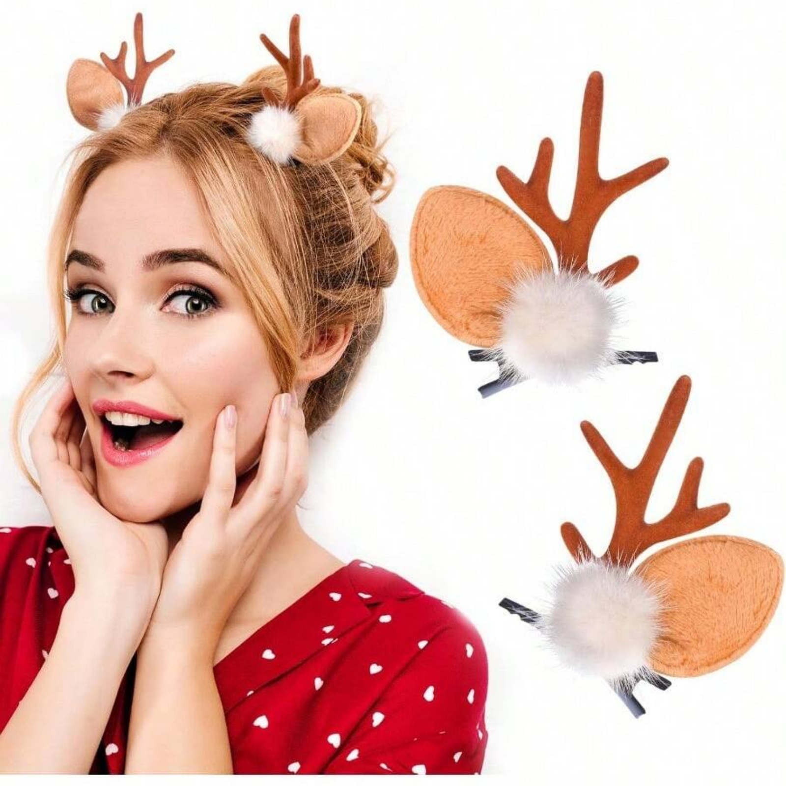 2pcs Christmas Reindeer Antler - Reindeer Antlers Headband recensione e prezzo