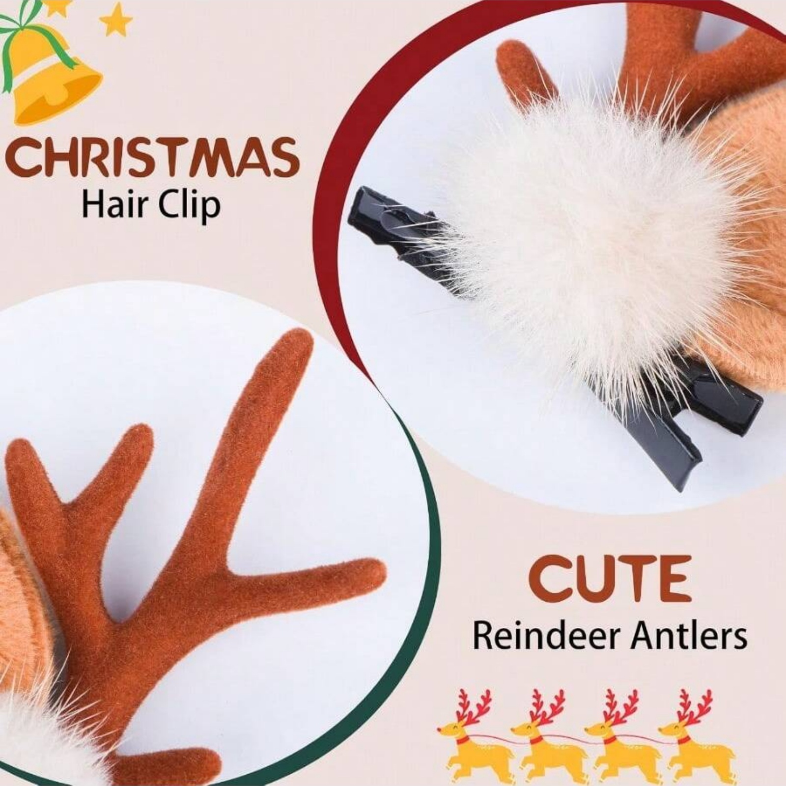 2pcs Christmas Reindeer Antler - Reindeer Antlers Headband recensione e prezzo