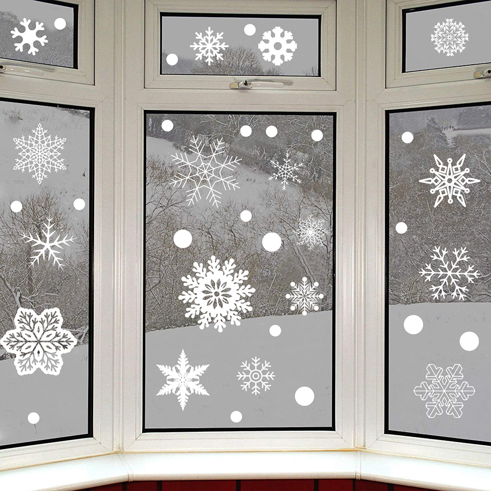 37PCS Gift Xmas Festival Suppl - Snowflake Window Decal recensione e prezzo