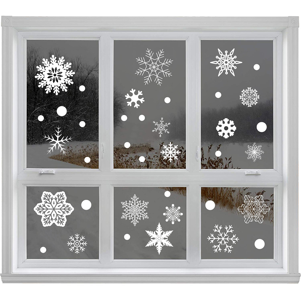 37PCS Gift Xmas Festival Suppl - Snowflake Window Decal recensione e prezzo