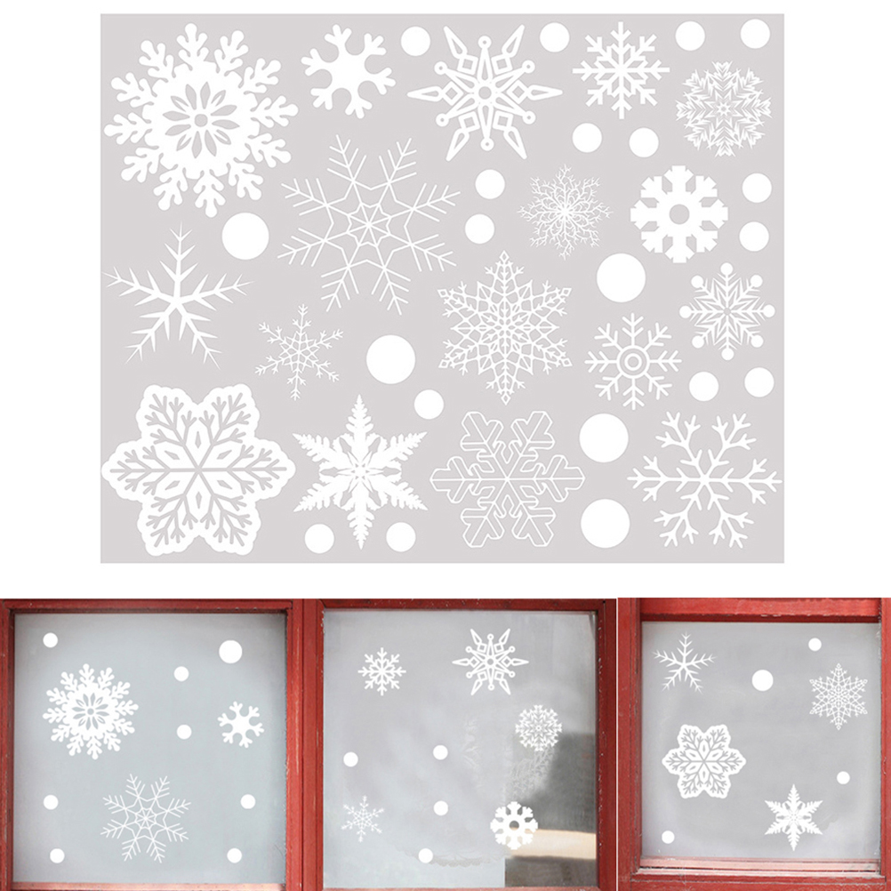 37PCS Gift Xmas Festival Suppl - Snowflake Window Decal recensione e prezzo