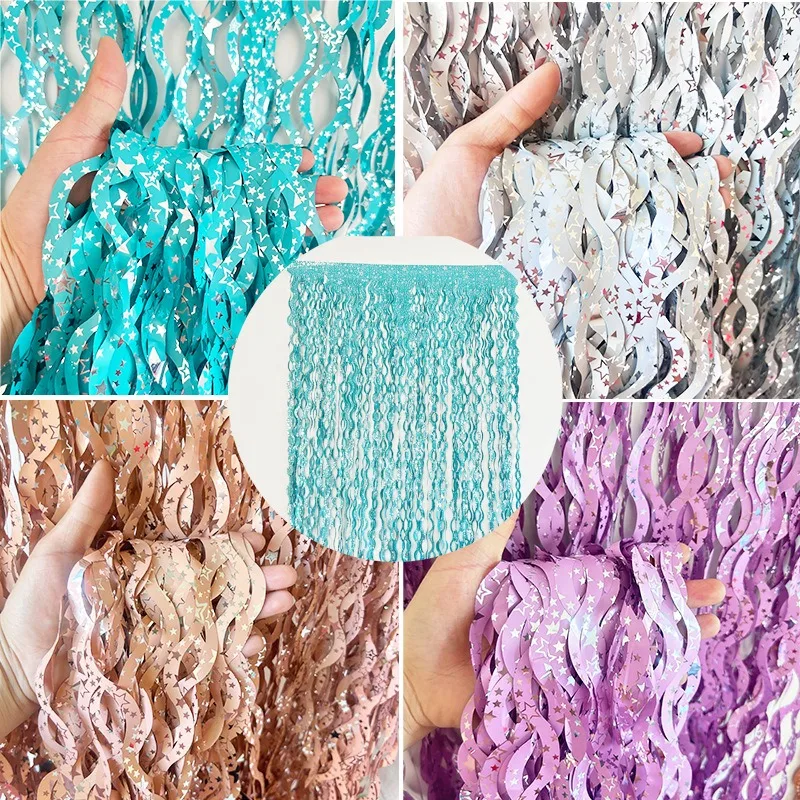 1X2M Star Colorful Rain Tinsel - Tinsel Garland Decoration recensione e prezzo