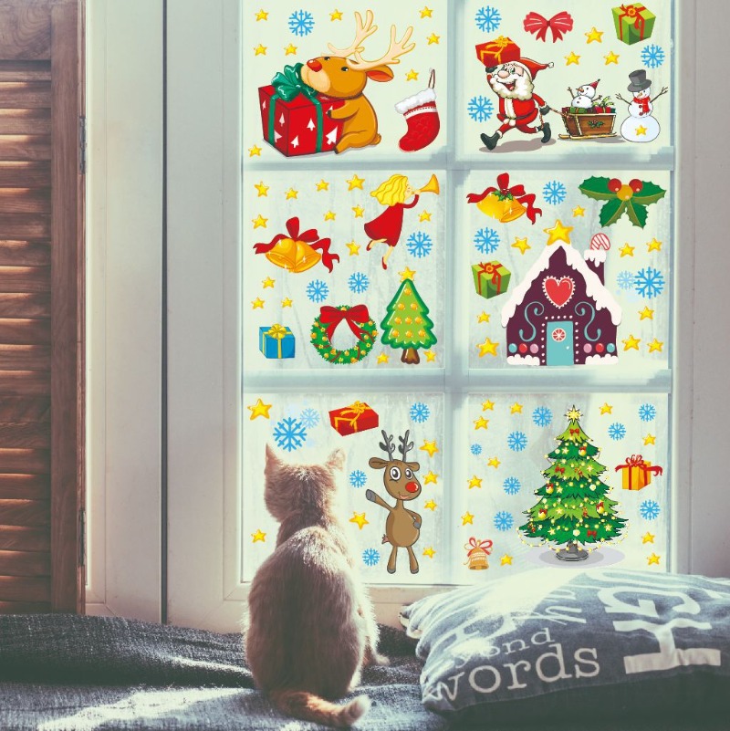 4pcs PVC Christmas Snowflake W - Snowflake Window Decal recensione e prezzo