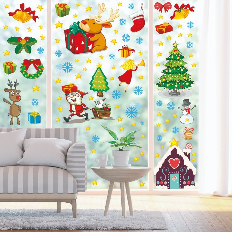 4pcs PVC Christmas Snowflake W - Snowflake Window Decal recensione e prezzo