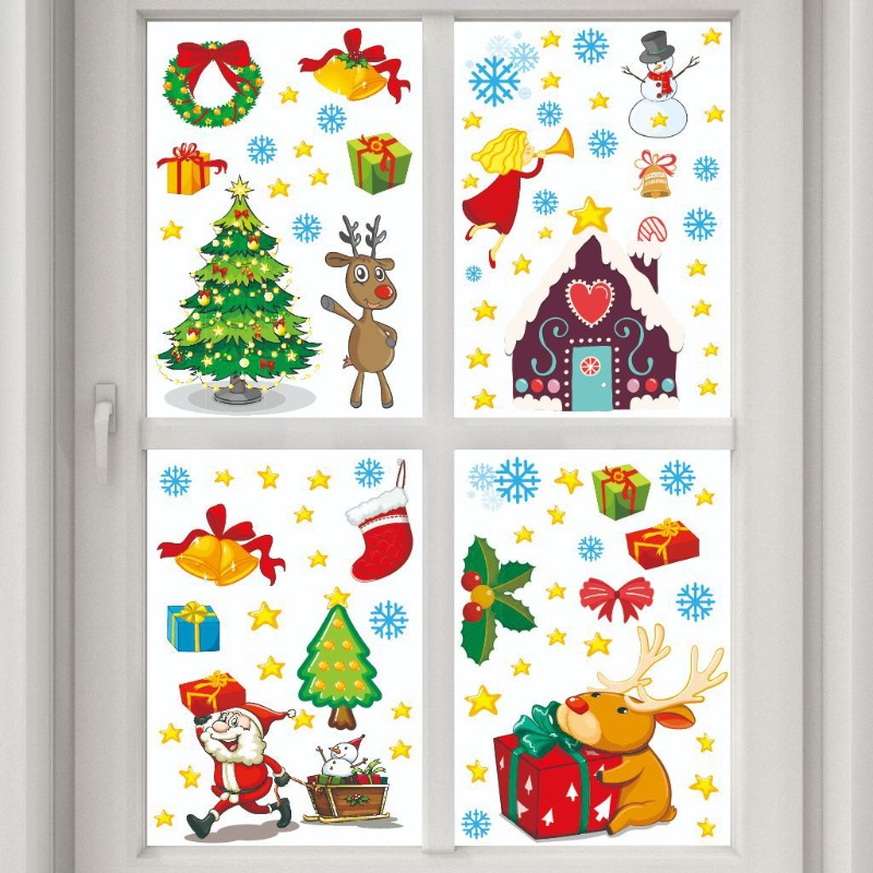 4pcs PVC Christmas Snowflake W - Snowflake Window Decal recensione e prezzo