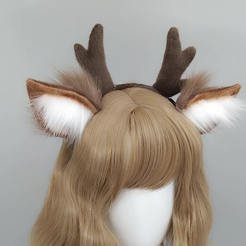 Handmade Animal Fur Antler Hea - Reindeer Antlers Headband recensione e prezzo