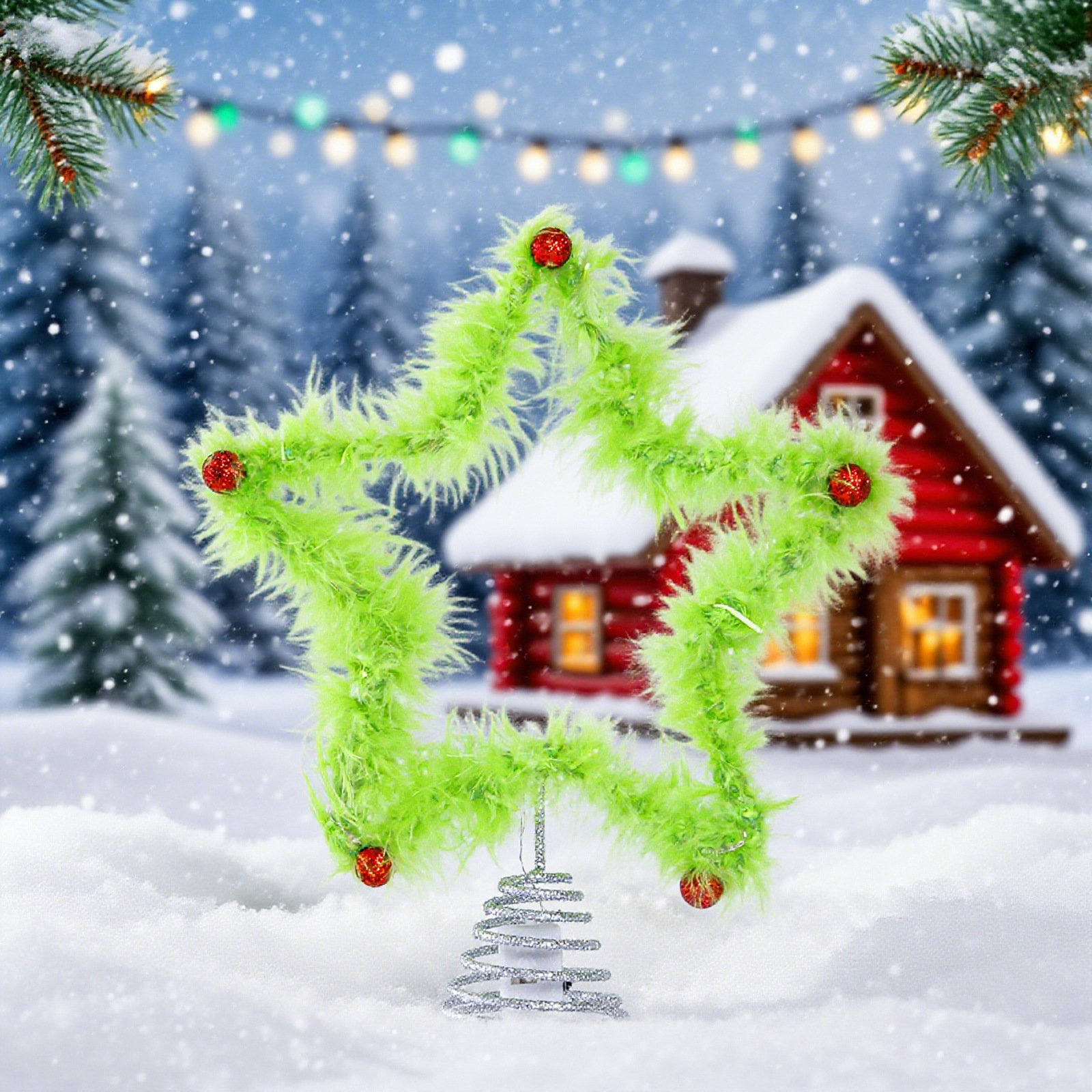 Christmas Fuzzy Grinch Star Tr - Star Tree Topper recensione e prezzo