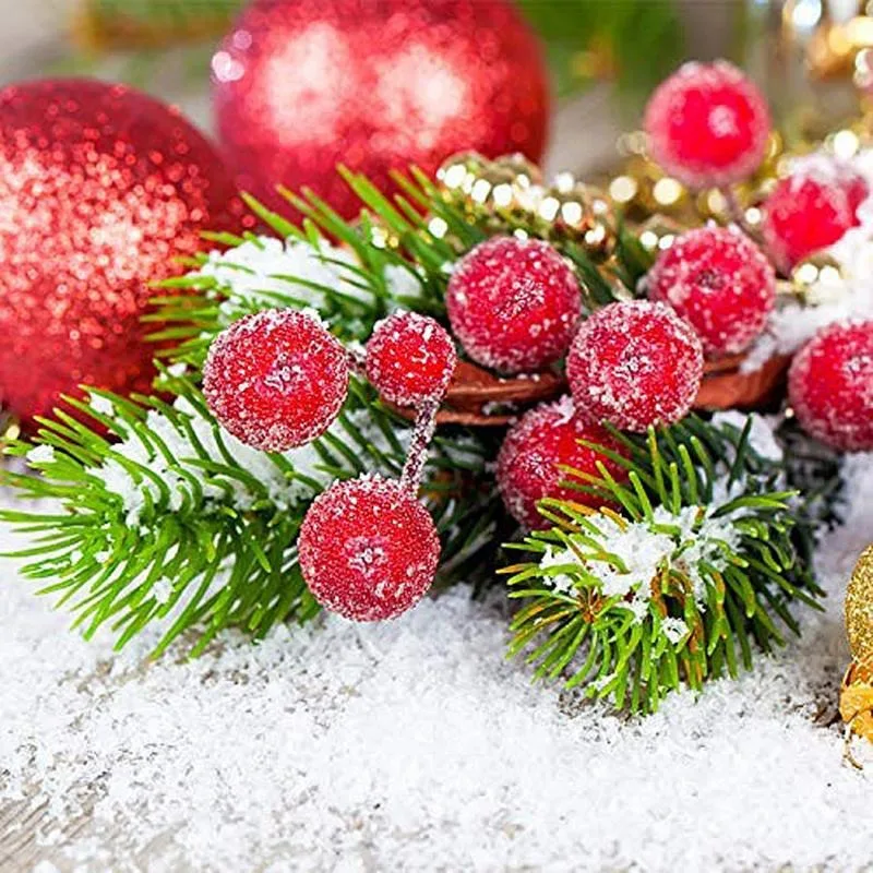 Artificial Frosted Holly Berri - Christmas Wreath Fake recensione e prezzo