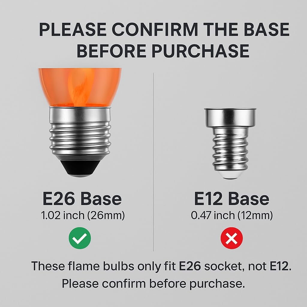 E26 Flame Light Bulbs, Flicker - Christmas Lights Outdoor recensione e prezzo