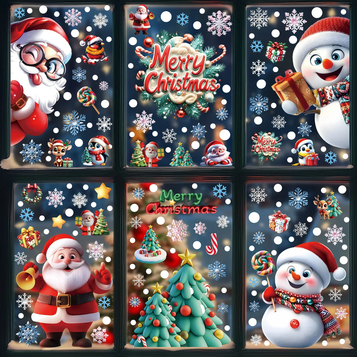 2025 Christmas Static Window C - Snowflake Window Decal recensione e prezzo