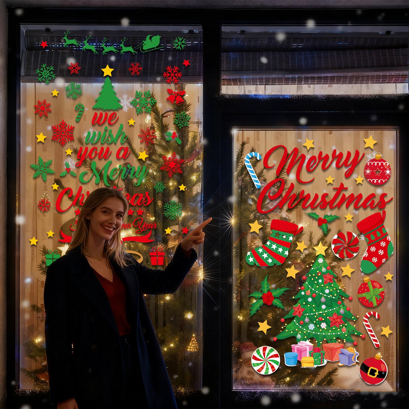 3 Pieces Christmas wall sticke - Snowflake Window Decal recensione e prezzo