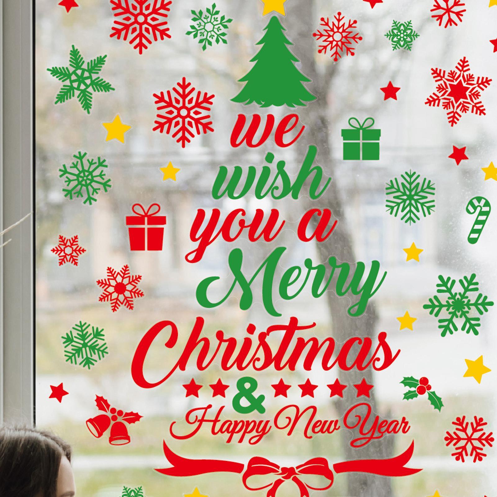 3 Pieces Christmas wall sticke - Snowflake Window Decal recensione e prezzo