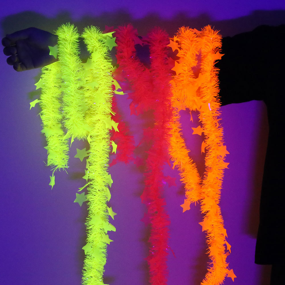 Birthday Theme Fluorescent Mac - Tinsel Garland Decoration recensione e prezzo