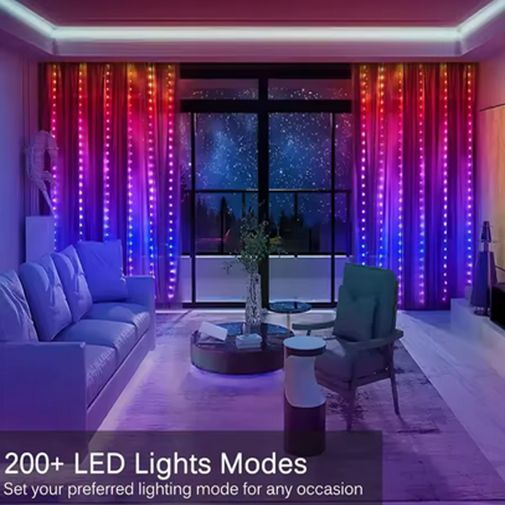 3M RGB Smart LED Curtain Light - Christmas Lights Outdoor recensione e prezzo