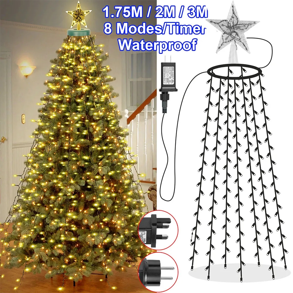 8 Modes Timer LED Christmas Tr - Star Tree Topper recensione e prezzo