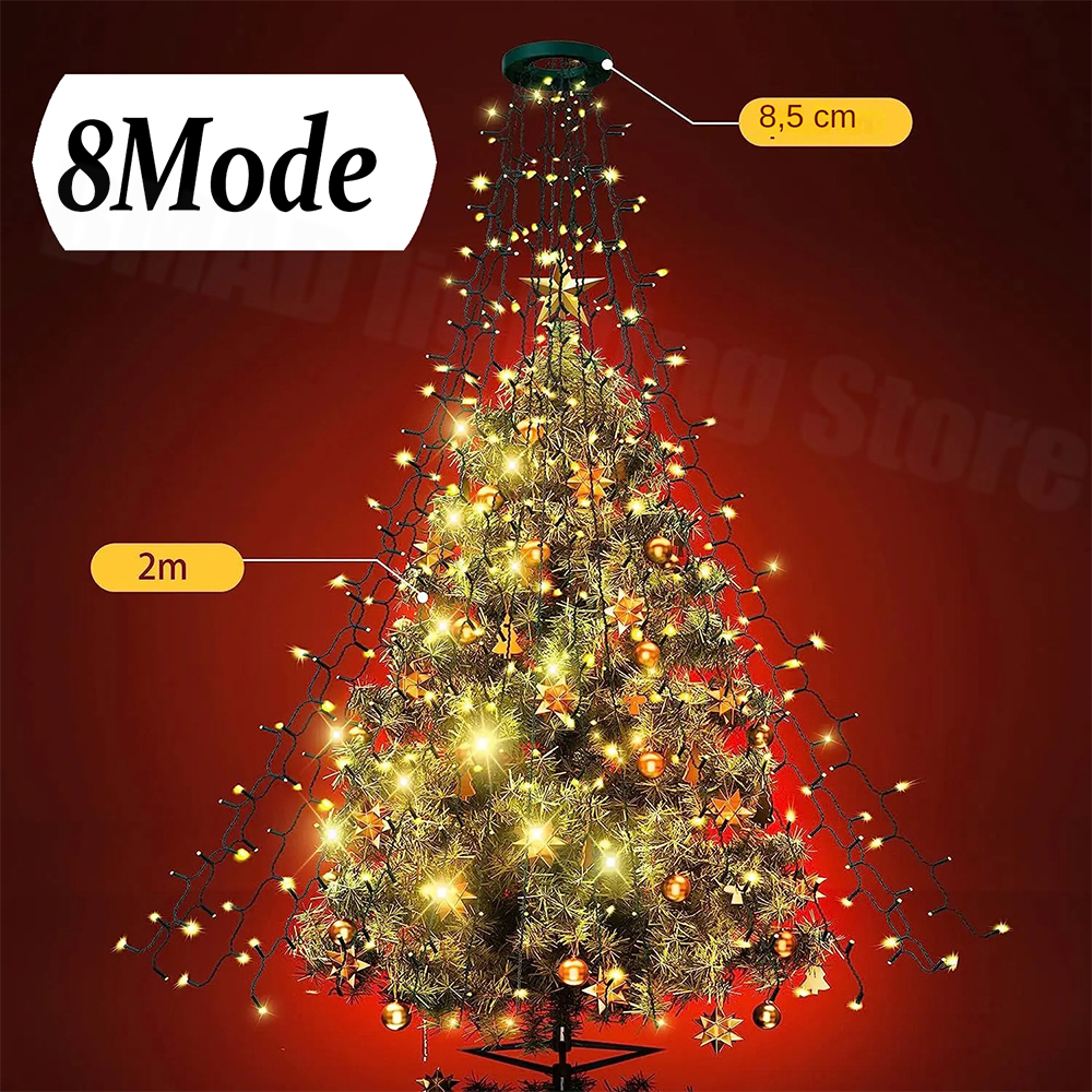 Christmas Tree Waterfall Light - Star Tree Topper recensione e prezzo