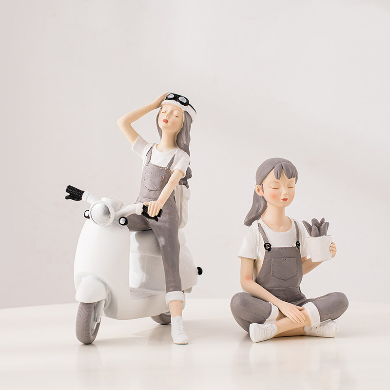 Creative Nordic Cute Girl Resi - Nutcracker Figurine recensione e prezzo