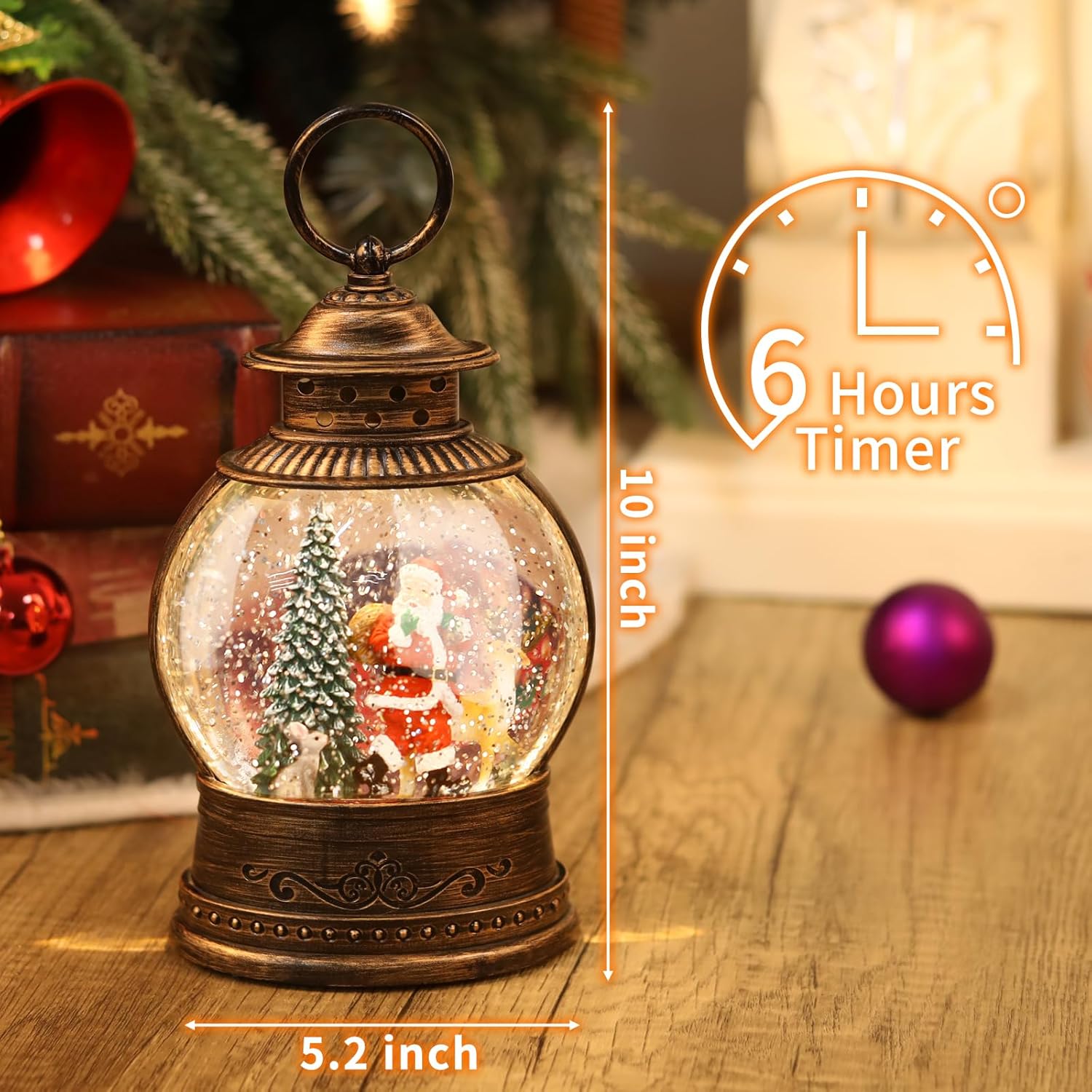 Christmas Snow Globe Lantern w - Snow Globe Musical recensione e prezzo