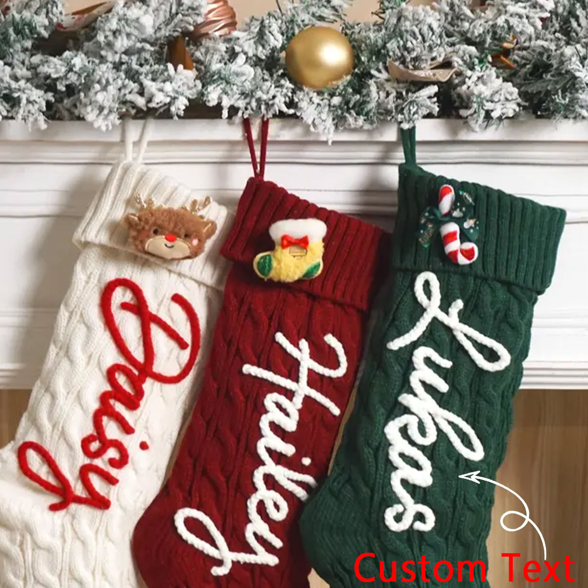 1PC Christmas decorative stock - Christmas Stocking Hanging recensione e prezzo