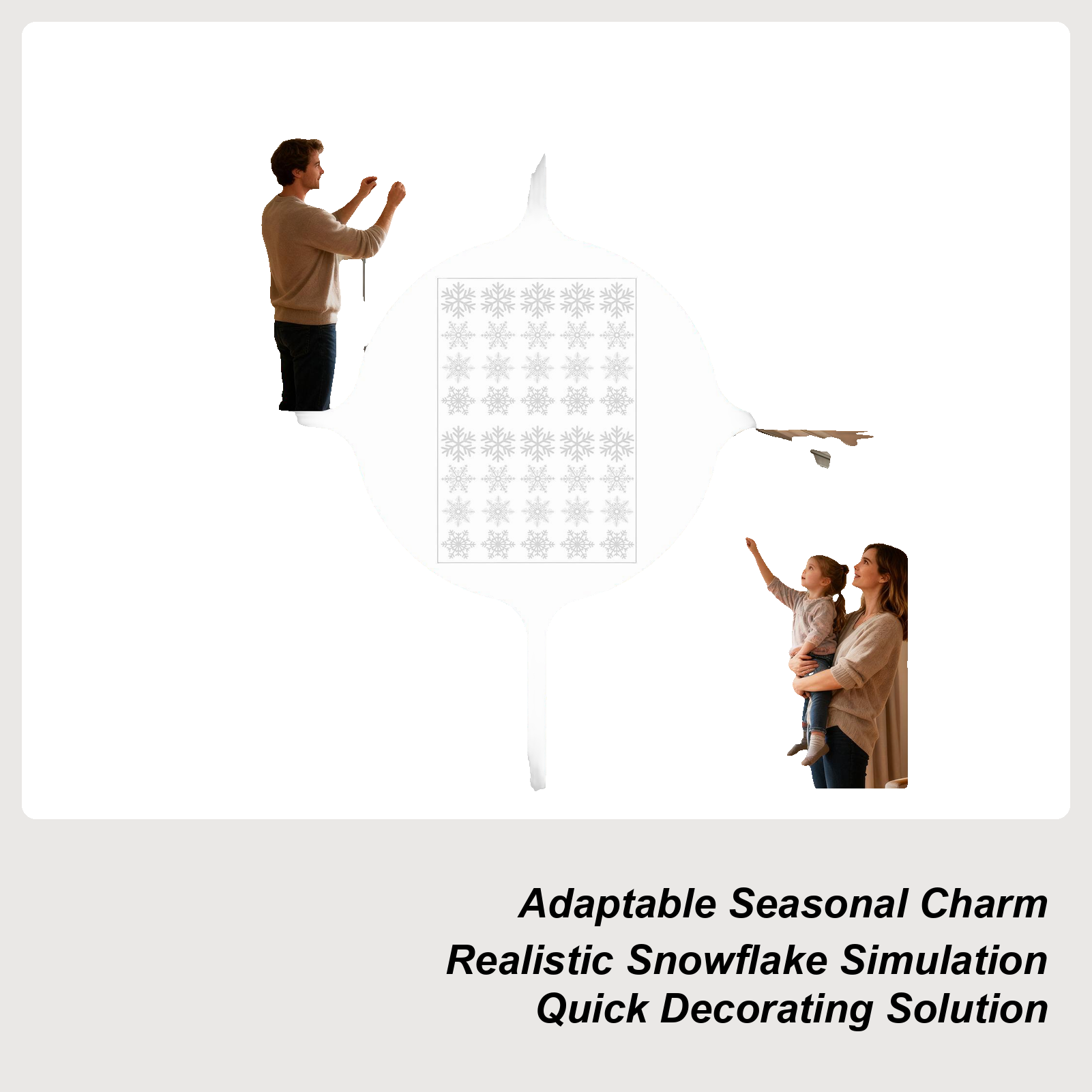Snowflake Window Clings Christ - Snowflake Window Decal recensione e prezzo