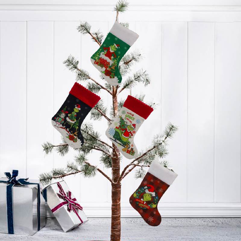 Christmas Stocking Grinch Sock - Christmas Stocking Hanging recensione e prezzo