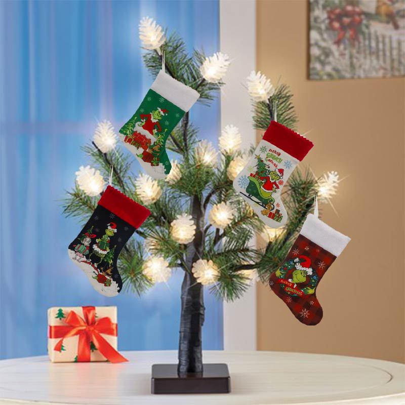 Christmas Stocking Grinch Sock - Christmas Stocking Hanging recensione e prezzo