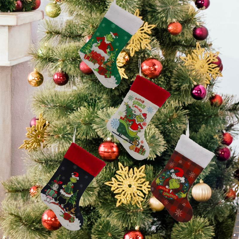 Christmas Stocking Grinch Sock - Christmas Stocking Hanging recensione e prezzo