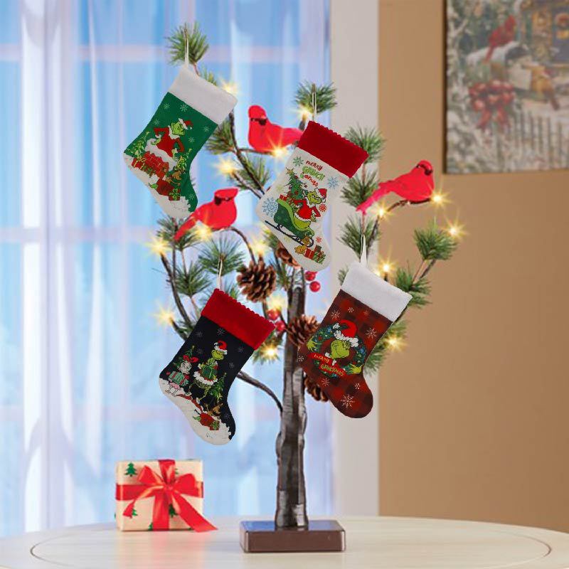 Christmas Stocking Grinch Sock - Christmas Stocking Hanging recensione e prezzo