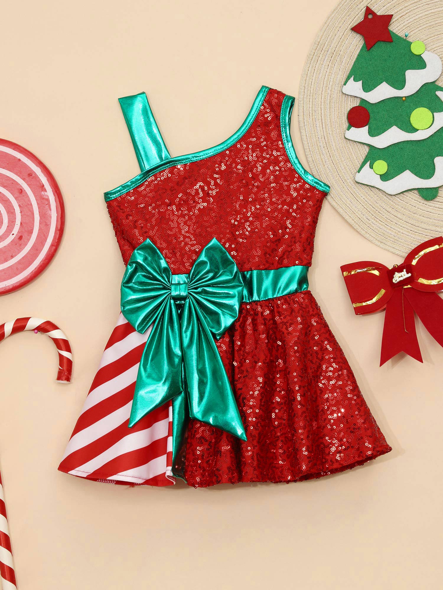 Kids Girls Christmas Party Dre - Elf Costume Christmas recensione e prezzo
