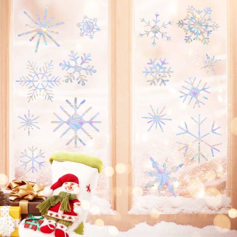 Xmas Snowflake Pattern Rainbow - Snowflake Window Decal recensione e prezzo